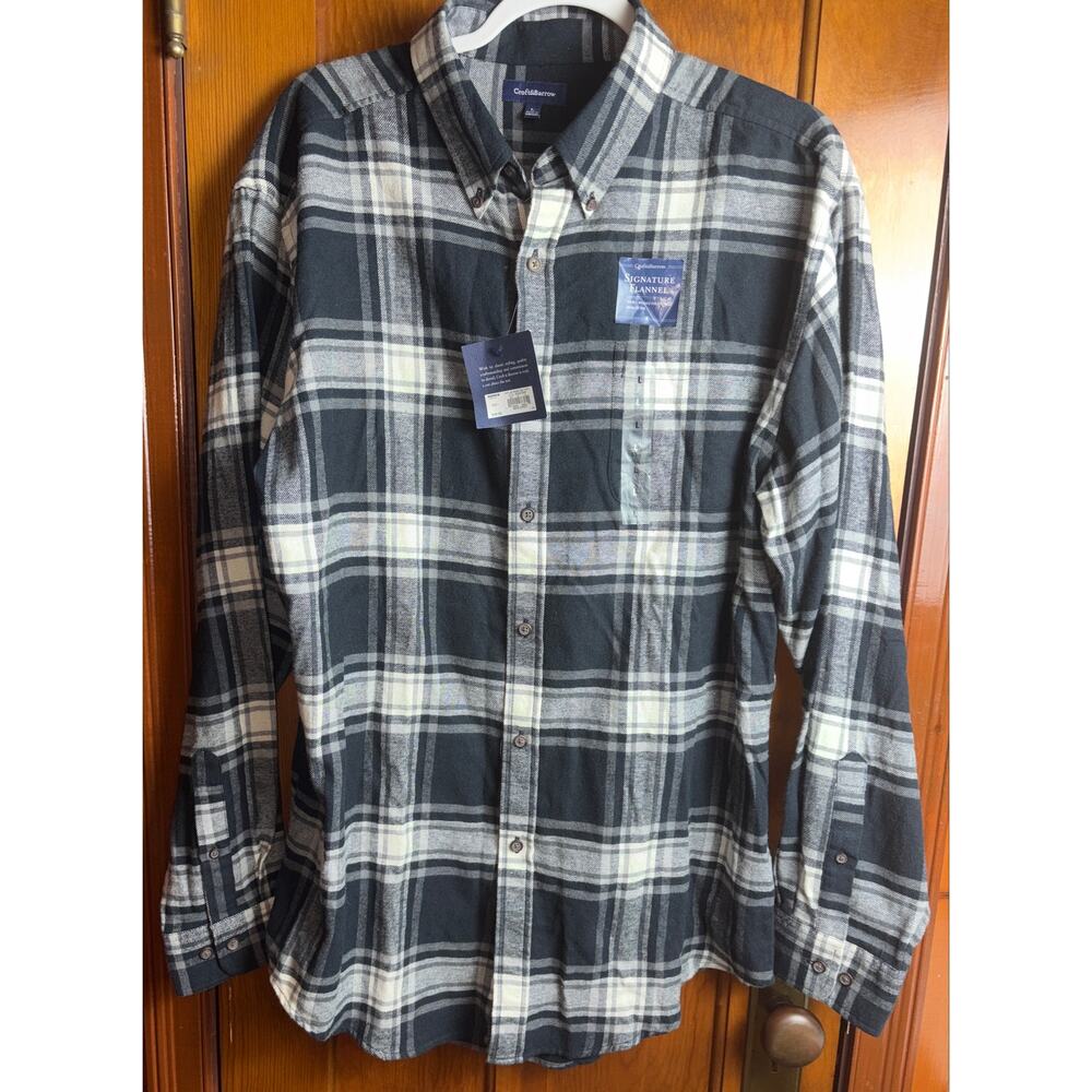 Croft & Barrow Signature Flannel 100% Cotton Men’s L NWT